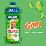 Mr. Clean All Purpose Cleaner, Floor Cleaner for Mopping Home, Bathroom, & Kitchen, Cleaning Liquid for Mop & Bucket, Cleaning Supplies, Multi-Surface