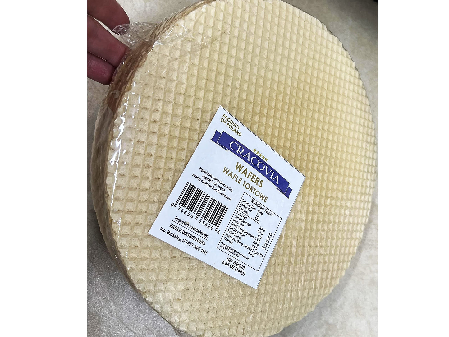 TORT WAFERS THICK FOR WAFERS CAKE 2PACK FOR TORT CAKES WAFER SHEETS ROUND WAFERS, 5.64oz /160g / 2pack total of 16 sheets/