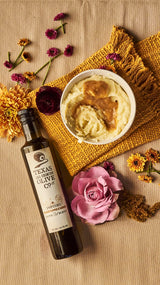 Black Pepper Garlic Infused Olive Oil - Cold Pressed Gourmet EVOO Olive Oil - Great for Dressing Dipping Marinade - No Artificial Flavors or Added