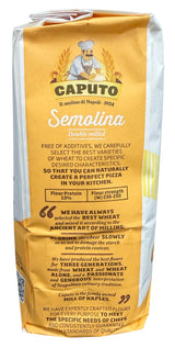 Molino Antimo Semolina Semola Flour, 1 Kilo bag , (Pack of 2)