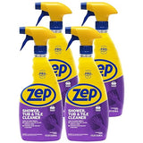Zep Shower Tub and Tile Cleaner 32 oz ZUSTT32 (Case of 4) -Eliminates Hard Water Stains and limescale