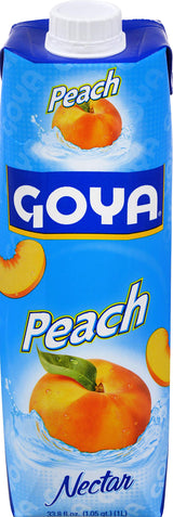 Goya Peach Nectar, 33.8 Ounce