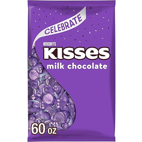 HERSHEY'S KISSES Milk Chocolate Candy Bulk Bag, 60 oz