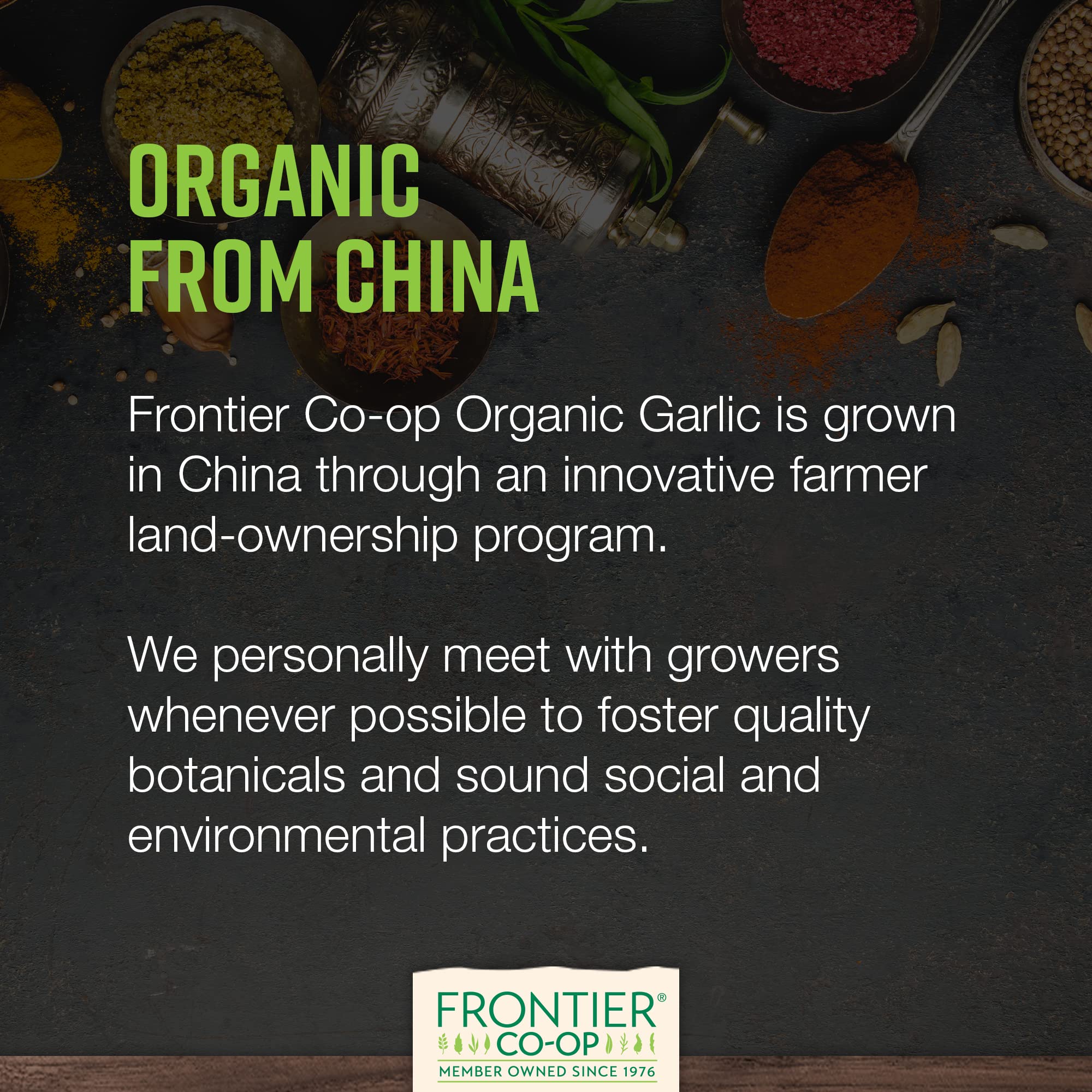 Frontier Co-op Organic Garlic Powder, 7.76-Ounce Bag, Pure and Natural Garlic Seasoning | Non-GMO and Kosher Certified | Add Flavor to Your Savory