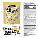 Max Mallow HONEY Mini Marshmallows - Very Vanilla - Gut Friendly, Gluten Free, No Refined Sugars, Real Wildflower Honey, Collagen-Infused Snack (3