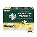 Starbucks K-Cup Coffee Pods, Flavored Hot or Iced Coffee, Vanilla, 10 Keurig Pods