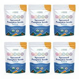 Snacks Solutions Sprouted Pumpkin Seeds (5 oz - Pack of 6, Salted) USDA Organic, Kosher Certified, Rich in Protein