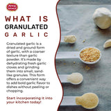 Spicy World Granulated Garlic 6 LB Jar - Gluten Free, Coarse Ground Dehydrated Garlic, Non-GMO, Bold Flavor for Cooking, Seasoning & Spice Blends