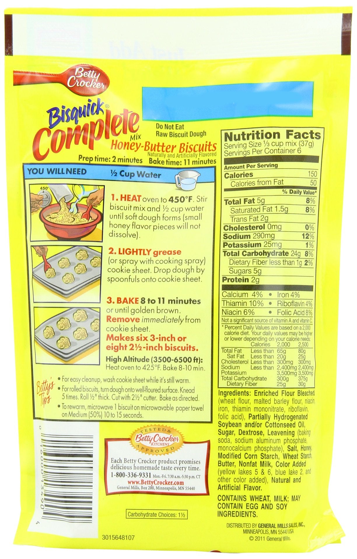 Bisquick Complete Mix, Honey Butter, 7.75-Ounce Units (Pack of 22)