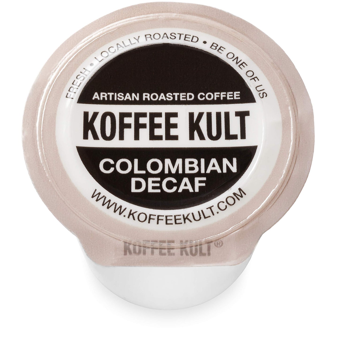 Koffee Kult Premium Decaf Colombia Medium Roast Coffee Single Serve coffee cups in pods - 64 count