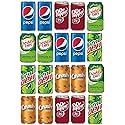 BeeQ BOX - (Pack of 20) mini Soda 7.5 OZ Variety Pack | Multi Flavor Soft Drink Bundle | Assortment Soda Refrigerator Restock Kit of Soda