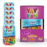 Halal Mix Baby Shark Gummy | 6 Pack Bundle (6x7 oz Tubs) | Assorted Color Shark-Shaped Gummy Candy| Resealable Tubs in Bulk with Display Box | Halal