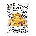 EVIL SNACKS Crunchy Mushroom Chips - Original, Non-GMO Project Verified, Plant-Based, Vegan, Gluten-Free - Nutrient-Packed, On-the-Go Snack - 2 Oz (3