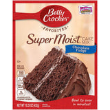 Betty Crocker Super Moist Chocolate Fudge Cake Mix 15.25 oz (Pack of 12)