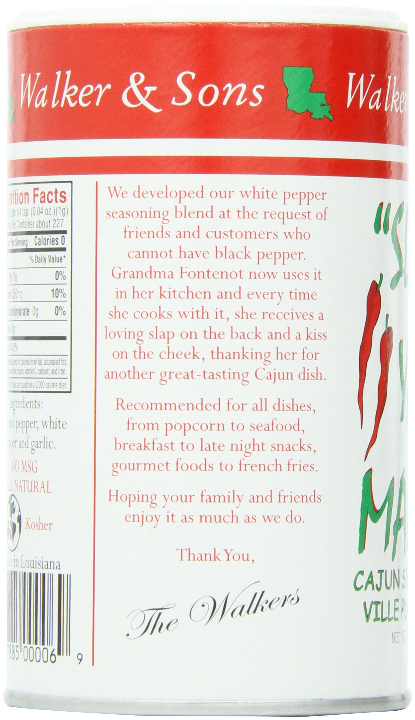 SLAP YA MAMA Cajun Seasoning, Hot, 8-Ounce (Pack of 4)