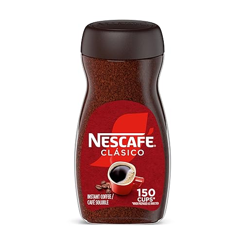 NESCAFÉ CLÁSICO Instant Coffee, Dark Roast Coffee, 1 Jar (10.5 Oz)