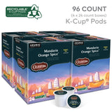 Celestial Seasonings Mandarin Orange Spice Herbal Tea, Single-Serve Keurig K-Cup Pods, 96 Count