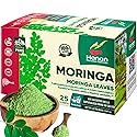 Hanan Moringa Tea Bags - Energy & Immunity Boost, Superfood Herbal, Caffeine-Free, Eco-Conscious 25-Count Resealable Pack