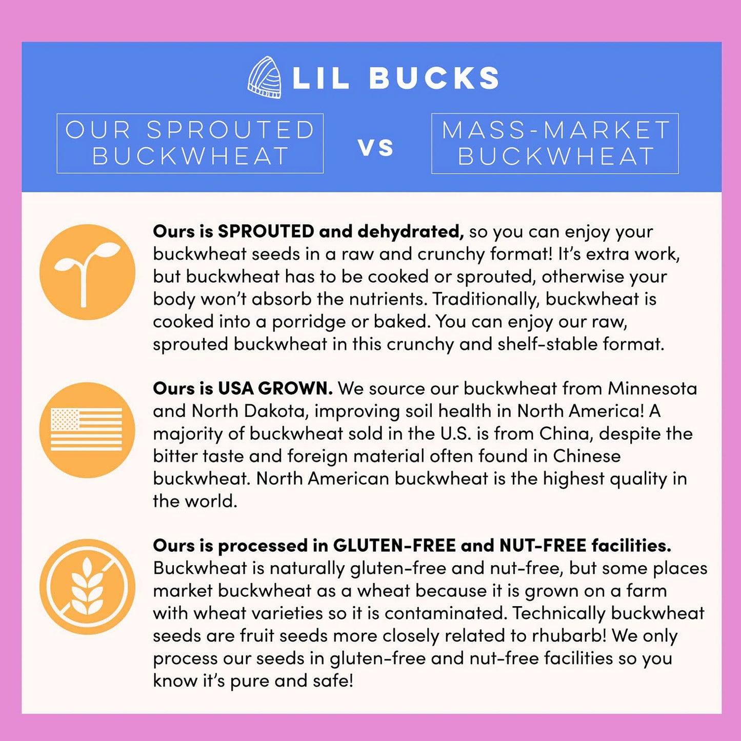 Lil Bucks Clusterbucks Grain-Free Superfood Clusters made with Sprouted Buckwheat and Adaptogens, Gluten Free Snack (Variety 6 Pack - Chocolate