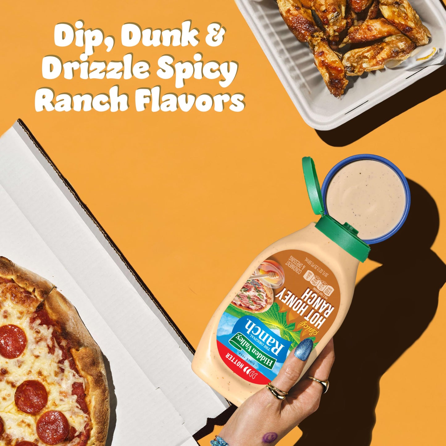 Hidden Valley Spicy Hot Honey Ranch Condiment and Dressing, 20 FZ