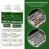 Viskeysta Descaling Solution for Mr. Coffee Machines, 2 Bottles (250ml/8.5 fl oz each)