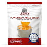 Legacy Essentials Long Term Dried Cheese Powder - 15 Year Shelf Life Powdered Cheese Blend for Emergency Food Storage Supply (Quantity 1)