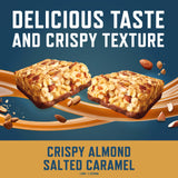 CLIF BUILDERS Protein Bars - Crispy Almond Salted Caramel - Reduced Sugar - Gluten Free - 16g Protein - No Artificial Sweeteners - 1.97 oz. (6 Pack)
