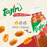 Snak Club Tajin Peanuts, Roasted Nuts with Chili and Lime Seasoning, Mild, 12 oz Resealable Bag