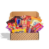 BroBox College Care Package Snack Box | Large Variety Pack with Chips, Cookies, Candy, Popcorn, Beef Jerky, Nuts & Energy Drink | Dorm Snack Box