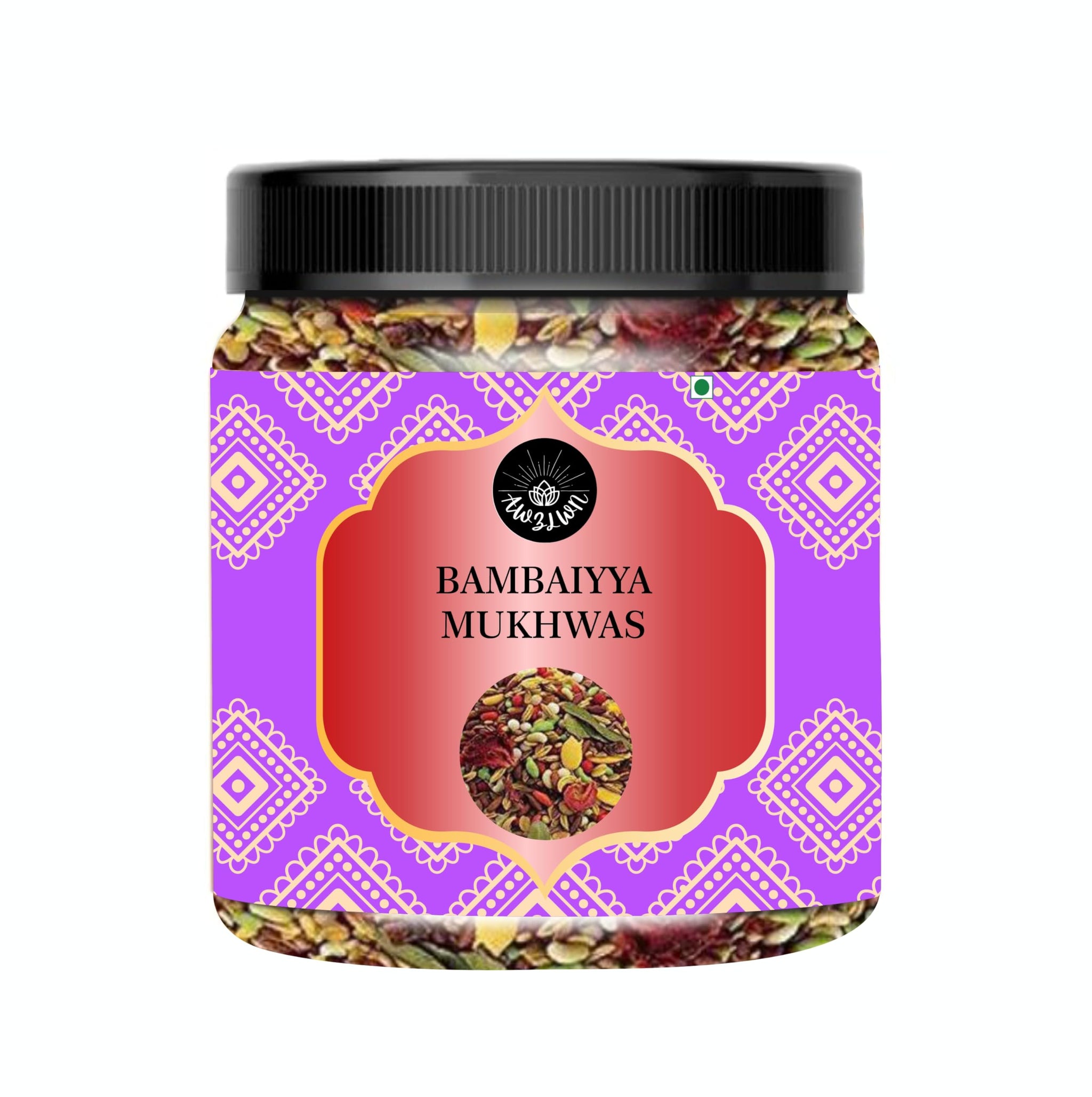 AWZLWN Natural Bambaiyya Mukhwas 1.76 OZ (50 GM) | Set oF 1 | AWZLWN