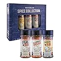Pork Barrel BBQ Spice Collection Gift Pack | Gifts for Men| 3.8 oz All American Spice, 4.5 oz Steak and 3 oz Chicken, All Purpose BBQ Rub - No MSG