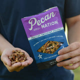 Pecan Nation Maple Flavored Roasted Sweet Pecan Pieces 4 oz., Natural, No preservatives, Antioxidant-Rich, Non-GMO, Healthy Nut Snack for Adults