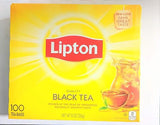 Lipton Black Tea Bags 100% Natural Tea 100 ct (Pack of 2)