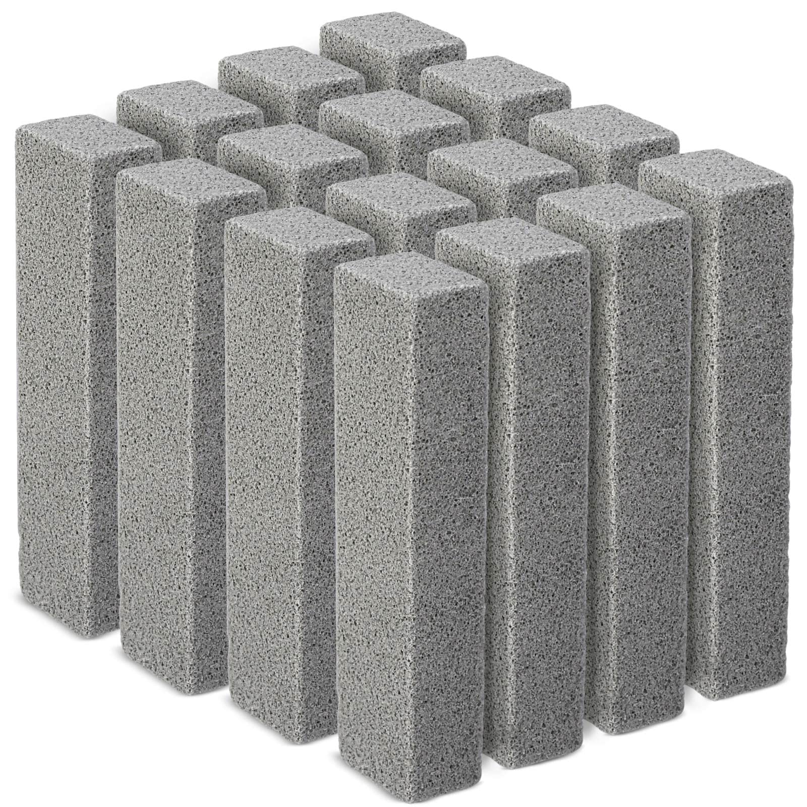 Maryton Pumice Stone for Toilet Cleaning, Non Scratch Pumice Stone for Cleaning Hard Water Stain on Toilet Bowl, Tile, Kitchen, Pack of 16