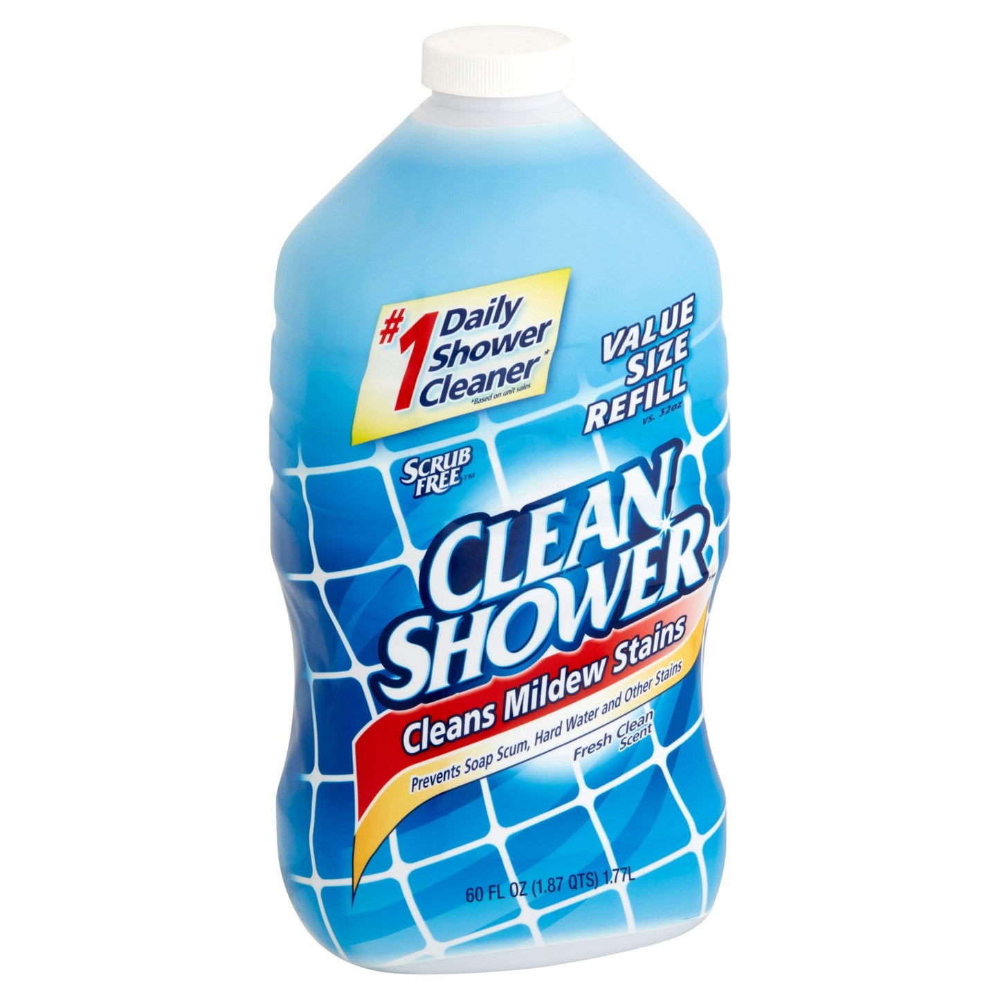 PACK OF 6 - Clean Shower Daily Shower Cleaner Refill, 60 fl oz