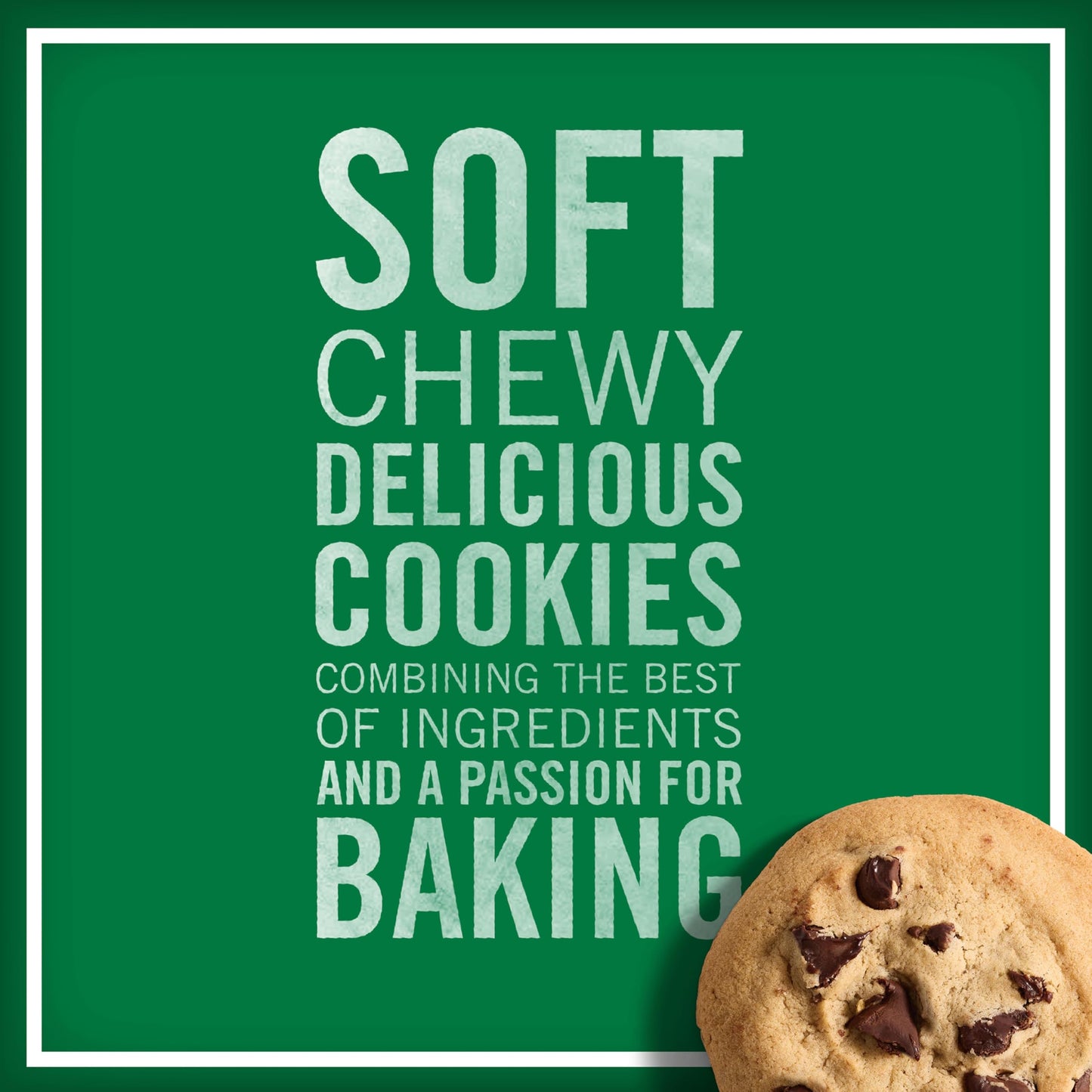 Tate's Bake Shop Soft Baked Cookies, Chocolate Chip, 4-8 oz Bags