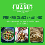Oven Toasted Pumpkin Seeds with Sea Salt (Papitas) 32 oz (2 lb) Batch Tested Gluten & Peanut Free | No Oils | No PPO | Non GMO | Vegan and Keto