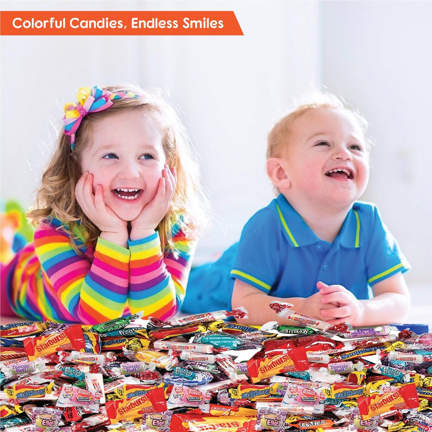 Fun Express Bulk Candy Variety Pack 1000 Pieces - 13 lbs Individually Wrapped Assorted Candy for Party Favors, Pinata Stuffers & Goodie Bags | Perfect