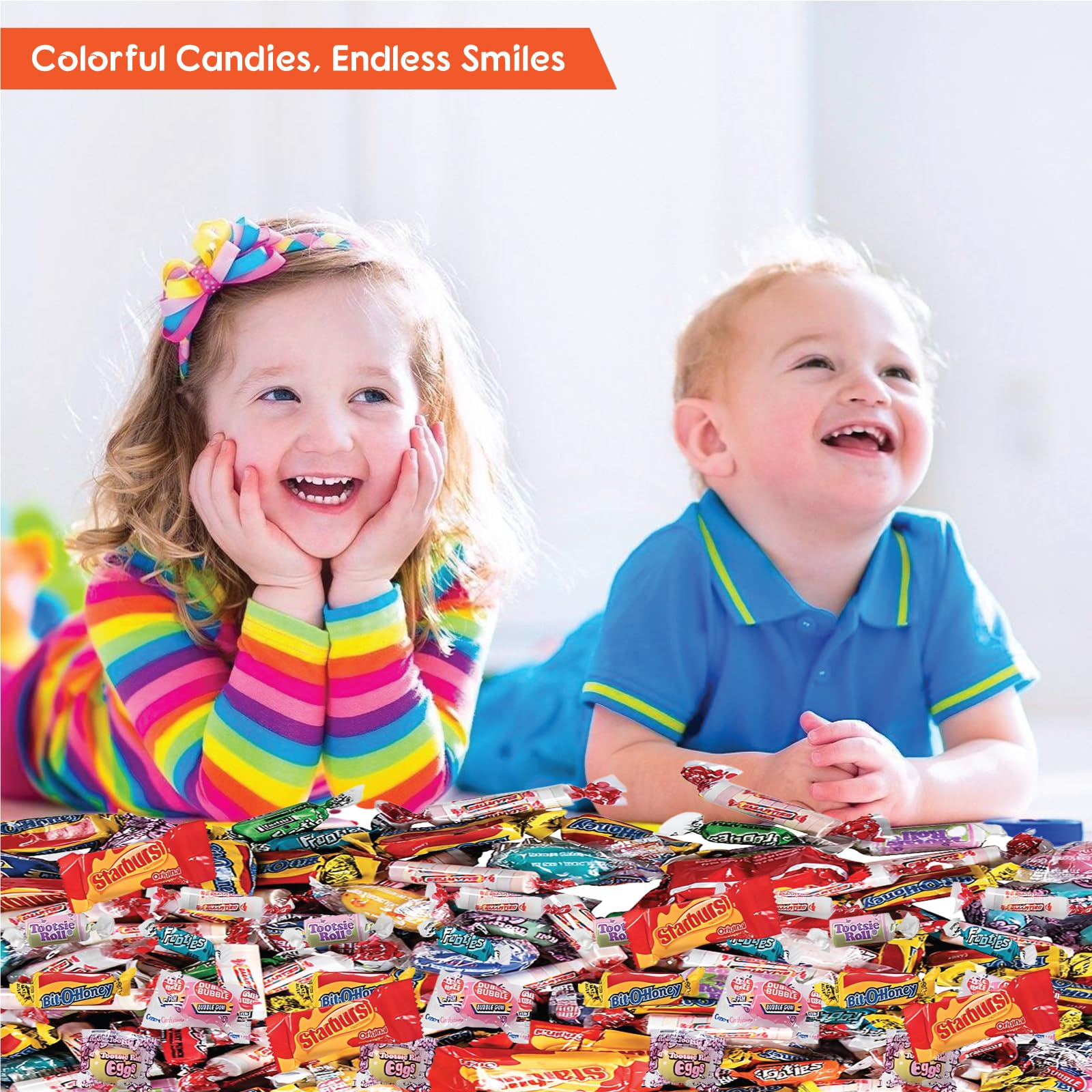 Fun Express Bulk Candy Variety Pack 1000 Pieces - 13 lbs Individually Wrapped Assorted Candy for Party Favors, Pinata Stuffers & Goodie Bags | Perfect