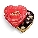 Godiva Gold Heart Belgian Chocolate Box, Assorted Chocolates with Ganache and Pralinés, Elegant Gift for Her, 14 Pc