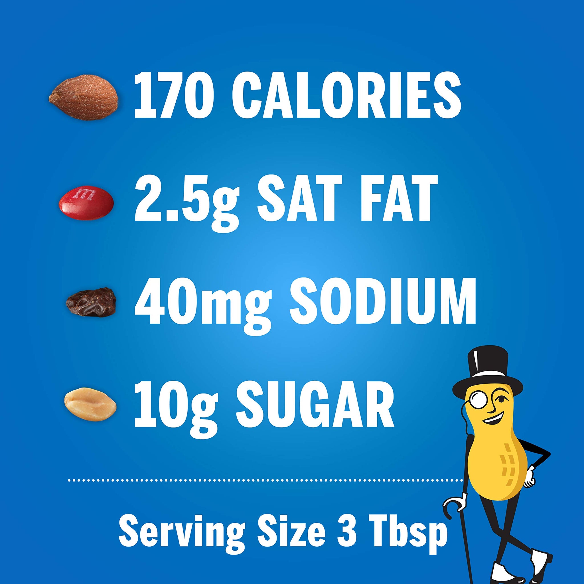 Planters Nuts & Chocolate M&M's Trail Mix (6 oz Pouch)