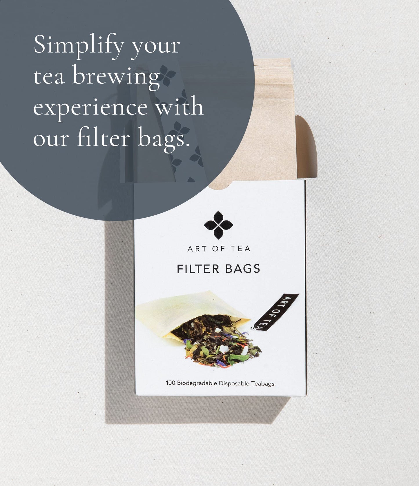 Art of Tea | Organic Earl Grey Black Tea | Earl Grey Tea Bag | 50 Pyramid Black Tea Bag Sachets