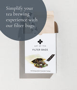 Art of Tea | Organic Earl Grey Black Tea | Earl Grey Tea Bag | 50 Pyramid Black Tea Bag Sachets