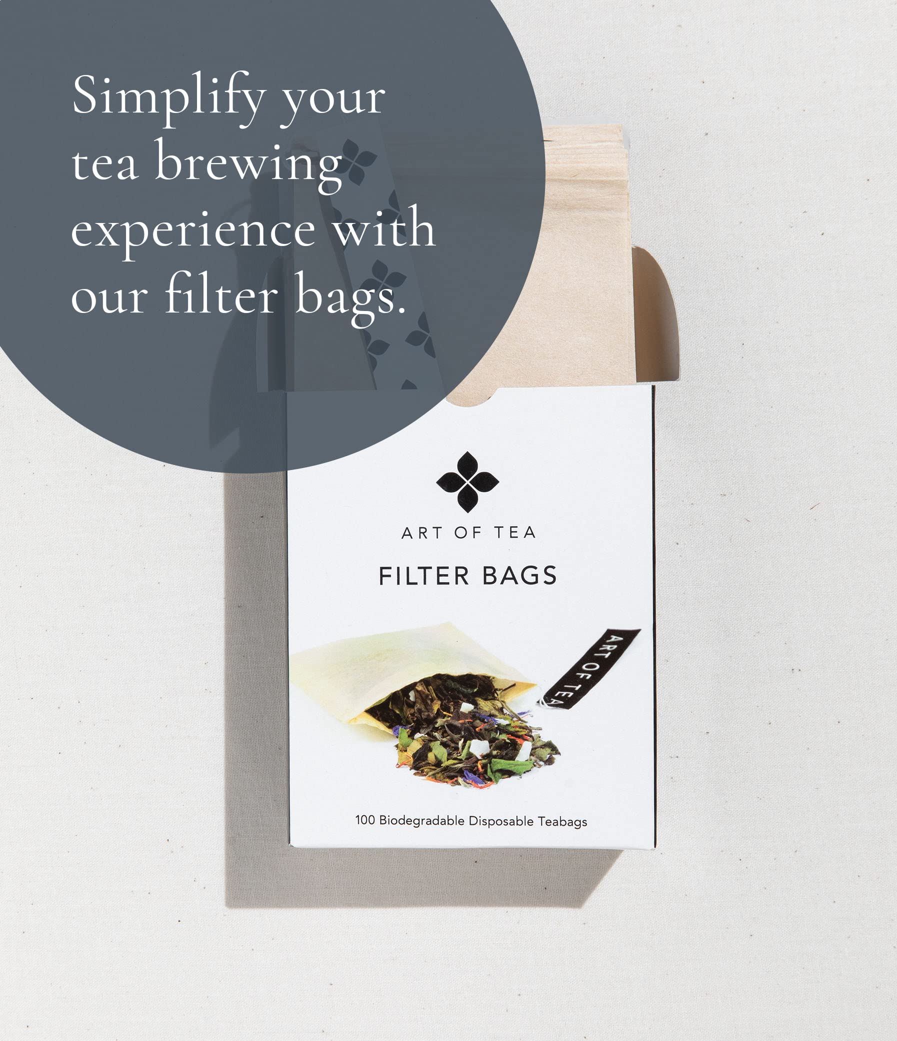 Art of Tea | Organic Earl Grey Black Tea | Earl Grey Tea Bag | 50 Pyramid Black Tea Bag Sachets