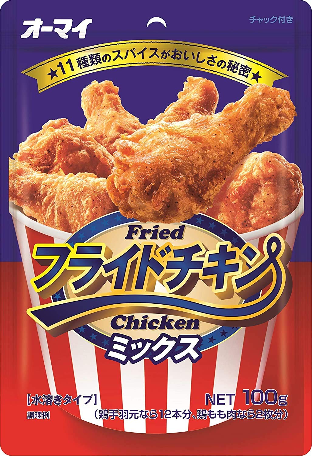 [PACK OF 3] NIPPN KARAAGEKO, JAPANESE STYLE FRIED CHICKEN SEASONED POWDER ???? ??????????? - 100 GRAM