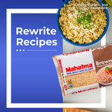 Mahatma Whole-Grain Brown Rice, 2lb Bag of Rice, Stovetop or Microwave Rice