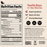 Jamie's Farm, Vanilla Bean with Sour Cherries Granola, Gluten-Free, Baked with Ghee (8oz Bag)