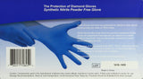 Diamond Gloves Advance Powder-Free Soft Nitrile Industrial Gloves, Blue, Large, 100 Count