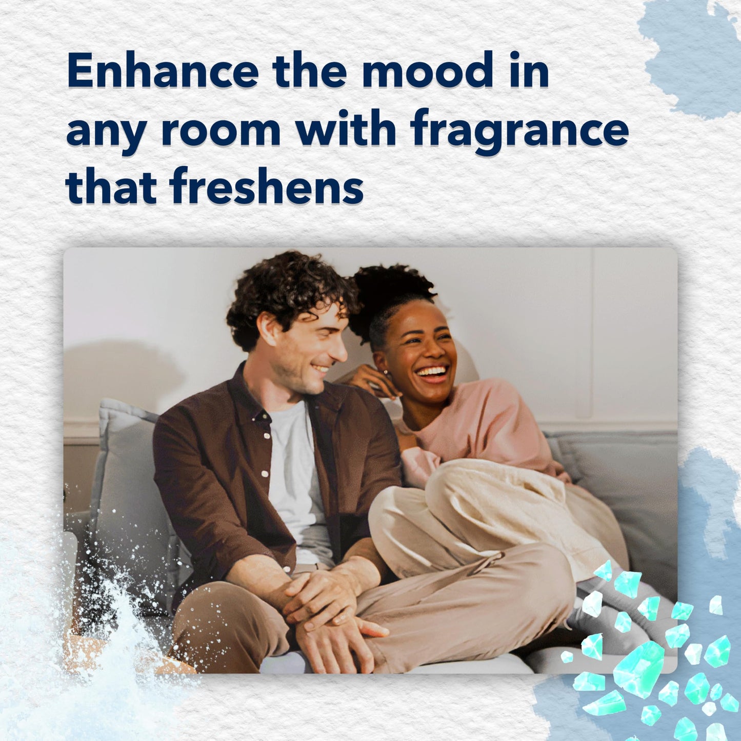 Glade PlugIns Refills Air Freshener, Sea Mist & Cypress, Scented and Essential Oils for Home and Bathroom, 0.67 Fl Oz, 2 Count