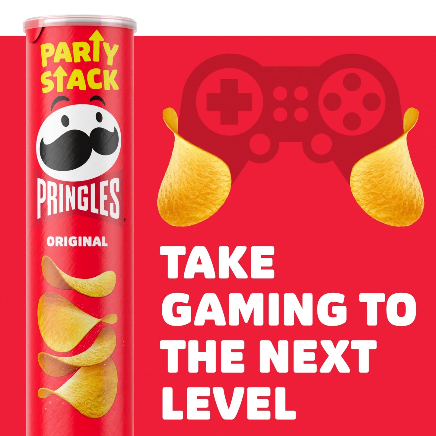 Pringles Potato Crisps Chips, Lunch Snacks, On-the-Go Snacks, Party Stack, Original, 6.8oz Can (1 Can)